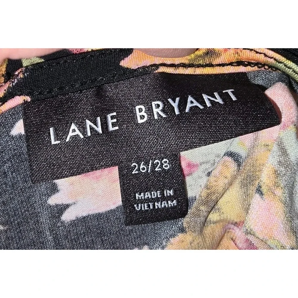 Lane Bryant Womens Floral Tie Halter Neck Maxi Dress Plus Size 26 28 - Picture 3 of 8